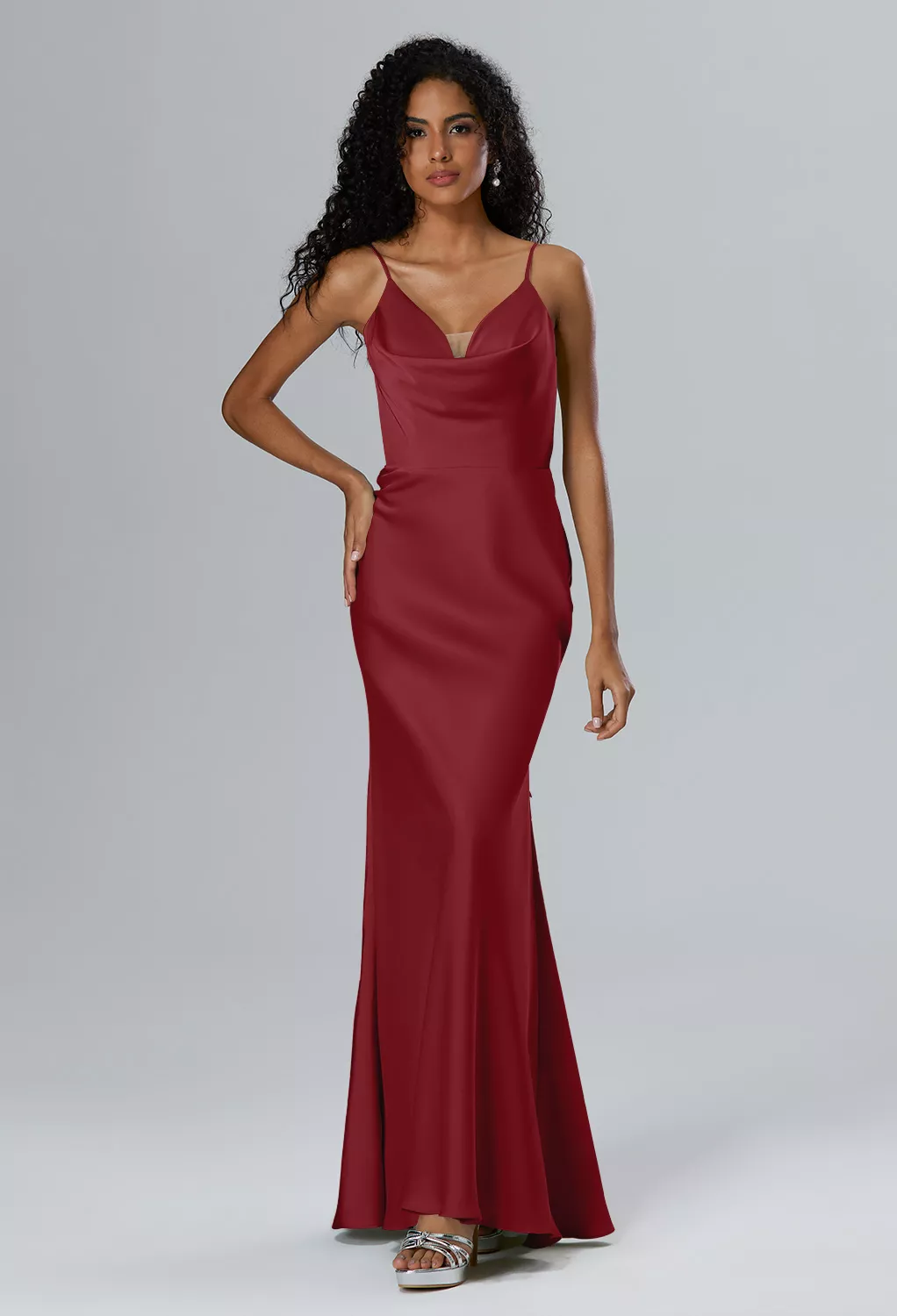 AW Wilda Burgundy  Black Tie Wedding Guest Dresses